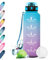 KollyKolla Gourde 1.5L Sport, Grande Gourde Gym, Étanche et Réutilisable, Bouteille d'eau avec Marqueur de Temps et Filtre, Gourde sans BPA, pour Adulte, l'école, Voyage, Camping, Randonnée