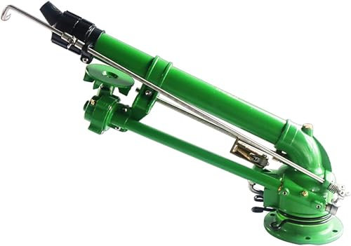 ZJGFCB Rasensprenger Pistole, Hochleistungs-impulssprinkler Aus Metall, Mit Halterung Und 18 Mm/20 Mm/22 Mm Ersatzdüse, Reichweitendurchmesser 30–100 Meter Für Den Außenbere
