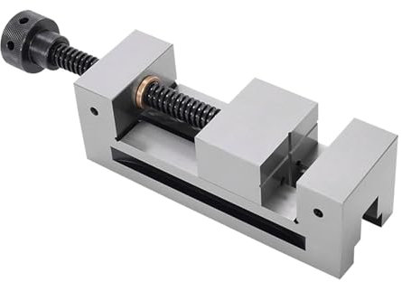 CIJIAOPOYU QGG125 Morsetto Meccanico in Acciaio da 125 mm for rettificatrici, lavorazioni meccaniche e fresatrici