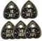 VALICLUD 5St Brosche abstecknadeln bescherung weihnachten schurucksack weihachtsgeschenk pocketbook Trilby-Hüte für Herren Pin-Ästhetik Kragennadel Anstecknadel für Kleidung Legierung Black