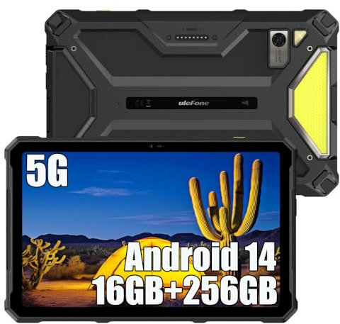 Ulefone Armor PAD 4 Ultra 5G Outdoor Tablet, 16GB+256GB Android 14, 10,36 FHD+, 11800mAh 33W Robustes PC, 50MP+32MP, 2 Lautsprecher, IP68 Wasserdicht, 4G LTE, OTG, GPS, NFC