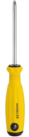 sourcing map PH2 Phillips Screwdriver #2 8.5 Magnetic Screwdrivers 3.9 CR-V with Ergonomic Handle for DIY Repairing, Yellow