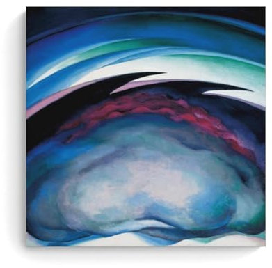 GOORAL Georgia O'Keeffe Malerwerk aus den Plains I Poster, Leinwand-Kunstdruck, Wandkunst, Bilddruck, hängende Foto-Idee, Dekoration, Wohnkunst, 70 x 70 cm