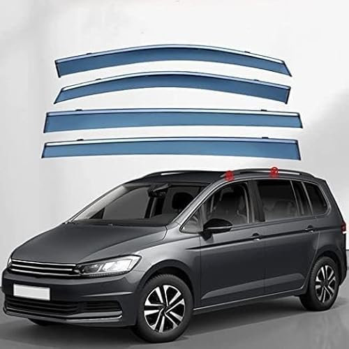 Caijiax Seitenfenster Windabweiser für VW Touran 5T 2016+, Auto TüR Seitenscheiben Windabweiser Regen Abweisend.