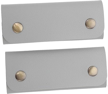 JEWEDECO 2stücke Pu Ledergriff Schutz Vielseitige Handtaschen Griffhülle Handprotektor Und Tasche Deko Einfach Zu Befestigen Für Einkaufstaschen Und DIY Geldbörsen