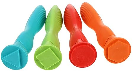 Toyvian 4 Pièces en Caoutchouc Artificiel Retourner Brassard de téléphone Gland en Forme de Faux Toys Enfants Kinder lot Motifs Outils d'art de Dessin Joint de Peinture