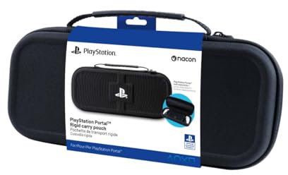Pochette de rangement officielle PlayStation Portal avec compartiment intérieur pour l'adaptateur secteur