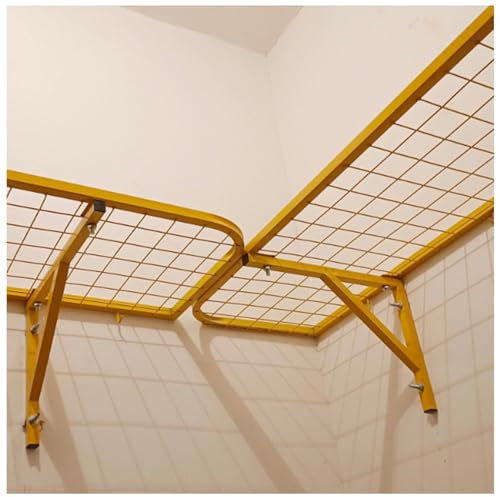Robustes, an der Wand montiertes Drahtregal für die Garage mit schwebenden Regalen für Werkzeuge, Kellerorganisation, Metallregaleinheiten, ideal für Werkstatt, Schuppen, Lager, Küche, Speis