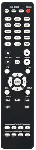 RC-1256 Replacement Audio Video Remote Control Compatible with Denon 8K AV Network Receiver AVR-X6800H, AVR-X6800, AVRX6800H, AVRX6800