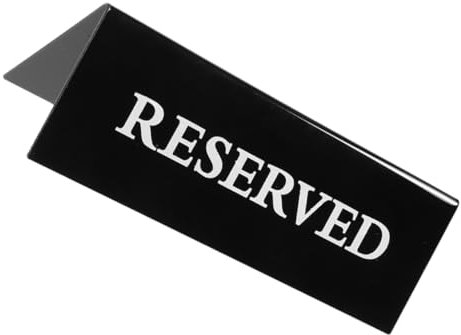 Hemobllo Dreieckskarte Sitzplatz-tags Für Hochzeiten Schilder Für Den Hochzeitstisch Tisch Reservierte Schilder Stuhlreservierungsschilder Hochzeitstischdekor Acryl Black