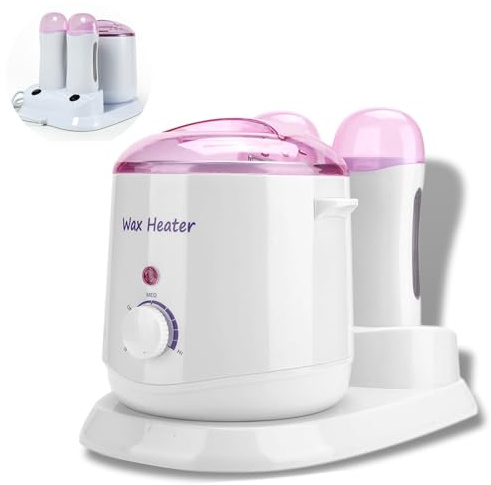 Wachswärmer 3-in-1 800ml, Temperature Control Verstellbar Wachsschmelzmaschine, Professioneller Wachserhitzer für Haarentfernungsmittelfür Enthaaren Von Beinen Und Körper Frauen und Männer