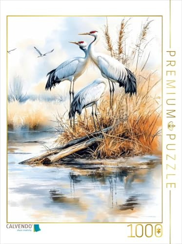 Puzzle · Kraniche | 1000 Teile · Lege-Größe 64 × 48 cm · CALVENDO Puzzle