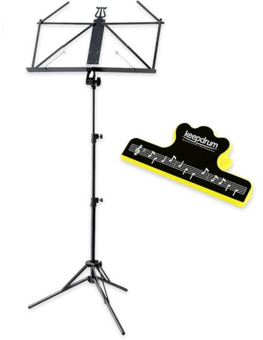 Ruka 37855 Aluminium Notenständer ultraleicht mit keepdrum Notenklammer
