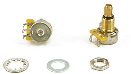 CTS Guitar Pot, 550k Mini Split Shaft Audio Taper Pot with 9% Tolerance