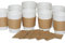 12oz/16oz/20oz Brown Cardboard Hot Drink Tea Coffee Cup Clutch Sleeve - Pack of 2000