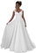 Beyonddress Damen Tulle Abendkleider Lang Hochzeit Spitze Prinzessin Ärmellos Brautkleid Ballkleider(Weiß,46)