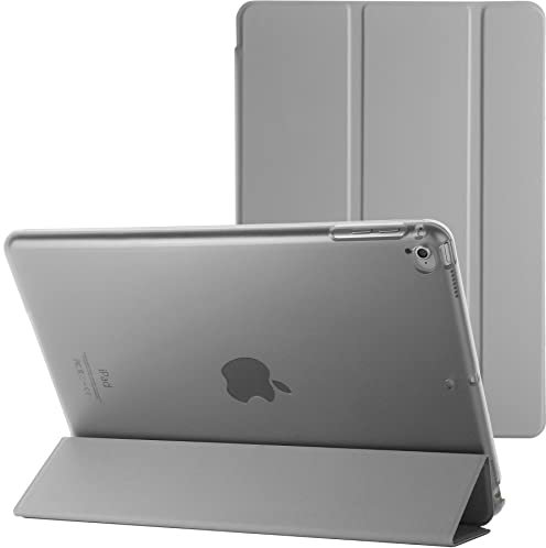 Schutzhülle für Apple iPad Air 2 / 2. Generation A1566 A1567 mit Magnetverschluss, Tablet Schutzhülle, mit automatischer Sleep-/Wake-Funktion, Grau