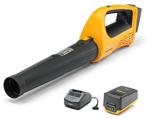 Stiga Battery-Powered Blower, SAB 100 AE Kit, For a clean and tidy garden, 20 V (4 Ah) ePower Battery, 280 W, Variable Speed, Battery and charger included