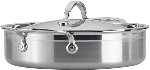 Hestan ProBond Forged - Professional Clad Stainless Steel Sauteuse, 3.5 Quart, Induction Compatible