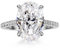Michooyel Sterling Silber Ringe 4ct Oval Cut Verlobungsring für Damen, Ehering Versprechensring 925 Cubic Zirkonia Ovaler Cut, Engagement Ring