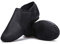 Womens Split Sole Jazz Shoes Adults Slip On Leather Ballet Pumps Gymnastic Flats Black Dance Shoes