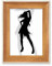 Beauty Gift – Schöne Frau mit Silhouetten Bilderrahmen aus Holz für Büro, Gemälde, Kunst, Malerei, mehrere Sets