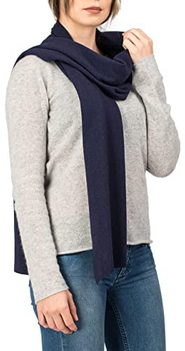 Dalle Piane Cashmere - Schal aus Kaschmir-Gemisch - Made in Italy - Damen, Farbe: Blau, Einheitsgröße