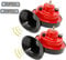 12V Super Zughupen für LKW,Schneckenlufthorn 110±5db für Auto,Wasserdichtes Elektrische Horn kompatibel für LKW, Auto, Boot, Motorrad und Fahrrad - 2PCS