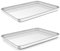 Homikit Backblech 2er Set, Klein Edelstahl Kuchenblech Backofenblech, Rechteckige Ofenblech Fettpfanne für Backen/Braten/Servieren, 26,5 x 20,5 x 2,5 cm, Gesund, Spülmaschinenfest