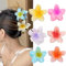 KUJAIS 10 Stück Blumen Haarklammer Groß: Haarspange Blume Damen für Dickes Dünnes Haar - Hawaii Rutschfeste Haarklammern Blume Haarstyling-Zubehör für Frauen Mädchen