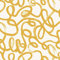 Holden Squiggle Doodle Effect Geometric Wallpaper Ochre Yellow/White 13361