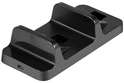 Ladestation, Dual-Ladestation Dual-Ladestation für -Ladegerät USB-Controller Gamepad 4 - Port Leichtgewichtler Starker und langlebiger integrierter Mikrofonadapter mit Kabel