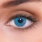 LENZOTICA 2 Stück (1 Paar), Sehr stark natürlich deckende blaue Kontaktlinsen farbig NATURAL SAPPHIRE + Behälter, DIA 14.00, mit Stärke, 3 Monatslinsen, mit Sehstärke, -2.00 Dioptrien, Soft Lens