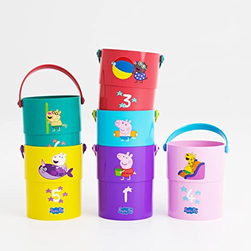 Cubos apilables de baño 919D00053 Peppa Pig DEQUBE
