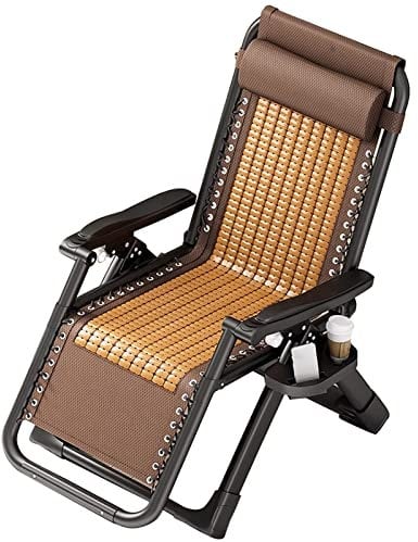 SXBHDM Extrabreit Sonnenliege Hoch Senioren Klappbar Liegestuhl mit Fußstütze Leichte Liegestühle Relaxliege Verstellbare Gartenliege Liegender Recliner für innen außen, max. 160 kg