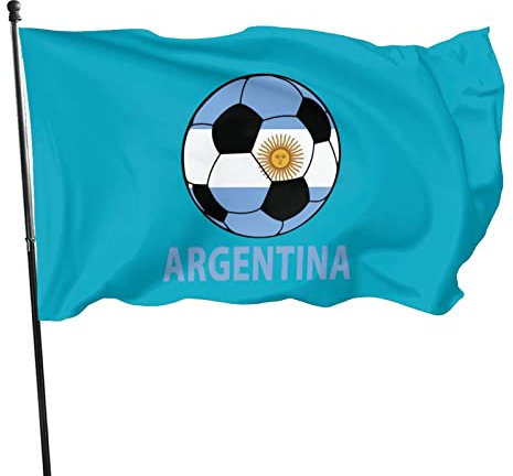 Banderines Pancarta 90X150cm Fútbol Argentino Bandera Nautica Reforzada Bandera Con Ojales Bandera Balcón Para Balcón Interior Fiesta
