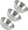 HOMSFOU 3 Pièces Ramequin En Inox Tasses à Condiments Plats à La Sauce Soja Plat De Sushi Mini Assiettes à Tremper Sauce Soja Coréenne Bols D'assaisonnement En Métal Miniature Cornichons