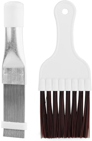 2 piezas limpieza filtros aire acondicionado, cepillo para radiadores, kit de limpieza Split para casa secadora, limpieza de aire acondicionado
