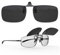 Goiteia Polarisierte Sonnenbrille zum Aufklipsen für Männer und Frauen, superdunkle Gläser für mehr Sonnenlichtschutz, einfaches Aufsetzen und Abnehmen mit einer Hand