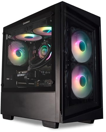 ionz Gaming PC - Desktop Computer, Ryzen 5 7600X, Nvidia RTX 4060, 32GB DDR5 RAM, 1TB SSD, 240mm AIO, 650w 80+ PSU, Windows 11, Black | G1