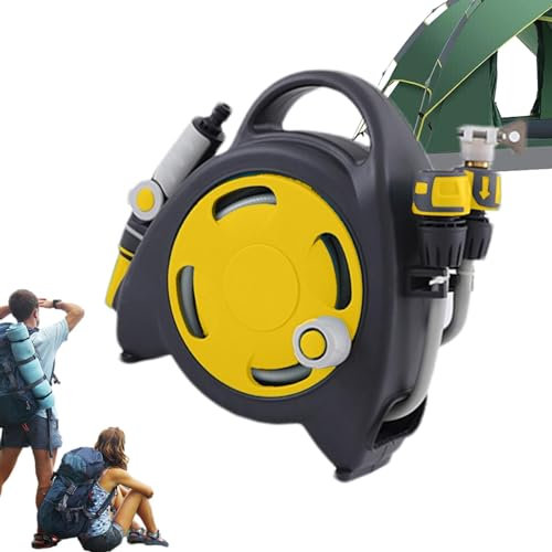 Pflanzensprüherschlauch - Einziehbare Schlauchaufroller Gartenschlauch flexibel | Wasserschlauchtrommel mit automatischem Wickelsystem, Tragbarer hitzebeständiger Soaker-Schlauch, automatischer