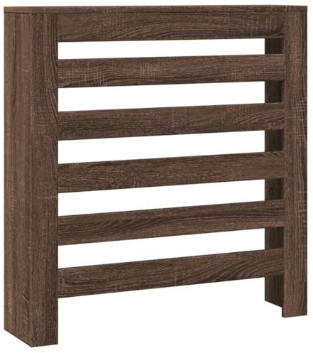 vidaXL Heizkörperverkleidung, Heizungsverkleidung Modernes Latten-Design, Heizkörperabdeckung für Wohnzimmer, Heizungsabdeckung, Eichen-Optik 78x20x82cm Holzwerkstoff
