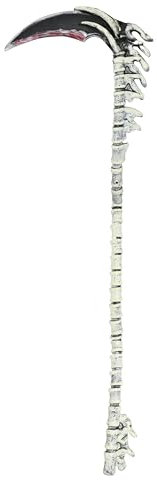 FIESTAS GUIRCA | Zerlegbare Knochen Sense (150 cm) - Spielzeugwaffe für Tod- und Skelett Kostüme - Ideal für Halloween und Día de Muertos