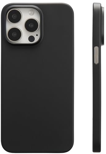 NUCASE Ultradünne Schutzhülle für iPhone 14 Pro (Original Ultra Thin Case 0,3 mm), ultradünn, minimalistisch und elegant (Schwarz)