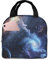 LEVNDIEJ Bolsa de almuerzo con estampado de sistema solar para mujeres y hombres, reutilizable, lonchera aislada para el trabajo, viajes al aire libre