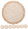 VERDANVERSE 8pezzi Tovagliette Juta Con Pizzo Rotonde Tovagliette Eleganti Per Tavolo Da Pranzo Cucina E Feste Sottobicchieri Resistente E Facile Da Pulire