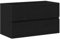vidaXL Cabinet de lavabo Chêne Noir 80x38,5x45 cm Bois d'ingénierie