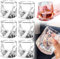 Lot De 6 Verres À Whisky, 200 Ml Verres Scotch Rocks, Verres En Cristal, Pour Papa, Mari, Amis, Verrerie Pour Gobelet Bourbon/Rhum/Bar(Transparent)