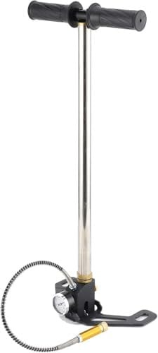 XXGJOALD PCP-Pumpe, 4500 psi, 3-stufige Hochdruck-Luftgewehr-Füllbügel, Edelstahl-Handpumpe für Autoreifen, Gummiboote, aufblasbare Kajaks