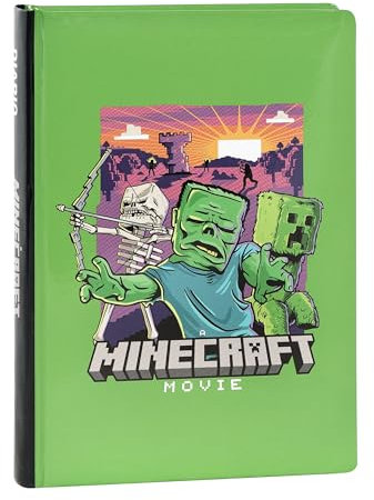 Franco Cosimo Panini Minecraft - offizielles Minecraft-Tagebuch, 12 Monate, ideal für die Grundschule, mit gepolstertem Einband und 320 farbig bedruckten Innenseiten, 13 x 17,8 cm